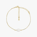 Lea Perle Armbånd - 18 karat forgyldt