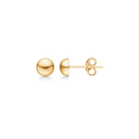 14 kt guld ørestikker 6 mm halvkugle