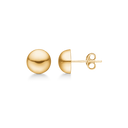 14 kt guld ørestikker 10 mm halvkugle
