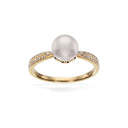 Ring kp. 0,09 H-W/SI 14 kt