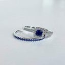 Diana ring roset 0,14 H-W/SI-safir 14 kt