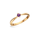 Ring ametyst 14 karat.