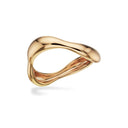 Organisk 8 karat guld snoet ring