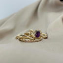Organisk 8 karat guld snoet ring