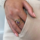 Organisk 8 karat guld snoet ring