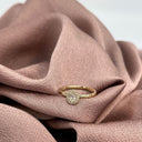 Diana ring roset 0,28 H-W/SI 14 kt