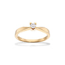 Kleopatra ring 0,10 H-W/SI 8 karat guld