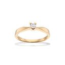 Kleopatra ring 0,10 H-W/SI 8 karat guld