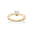 Kleopatra ring 0,25 H-W/SI 8 karat guld