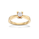 Kleopatra ring 0,40 H-W/SI 8 karat guld