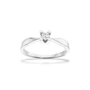 Kleopatra ring 0,15 H-W/SI 8 karat hvidguld