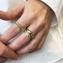 Bred snoet 8 karat guld ring