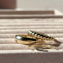 Bred snoet 8 karat guld ring