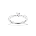 Kleopatra ring 0,10 H-W/SI 8 karat hvidguld
