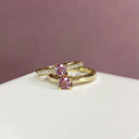 La Vie en Rose Kleopatra ring 0,40 pink safir 14 karat guld