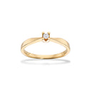 Kleopatra ring 0,05 H-W/SI 14 kt