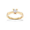 Kleopatra ring 0,35 H-W/SI 14 kt.