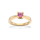 La Vie en Rose Kleopatra ring 0,40 pink safir 14 karat guld
