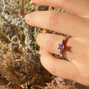 La Vie en Rose Kleopatra ring 0,40 pink safir 14 karat hvidguld
