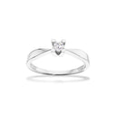 Kleopatra hvidguld ring 0,15 H-W/SI 14 kt