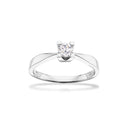 Kleopatra ring 0,25 H-W/SI 14 kt hvidguld