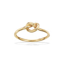 Tynd 8 karat guld ring med knude