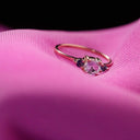 Ring blå topas/London blue topas 8 kt.