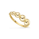 8 karat guld ring med kugler