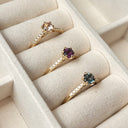 Ring London blue topas +0,09 H-W/SI 14 kt