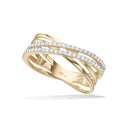 Ring cubic zir. rd/hv 8 kt