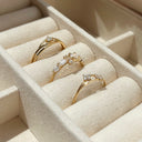 8 karat guld snoet ring med zirkonia