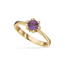Ring ametyst 8 kt