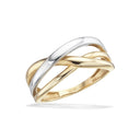 8 kt. guld ring  2 ferskvandsperle