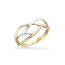 8 kt guld ring  2 ferskvandsperler