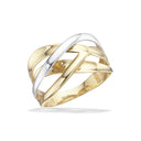8 kt guld ring m. ferskvandsperler