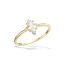 8 karat guld solitaire ring m. zirkonia