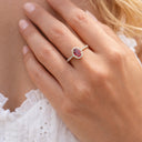 Diana ring roset 0,17 H-W/SI-turmalin 14 kt