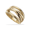 Bred 3 i en ring guld ring