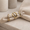 8 karat guld og hvidguld ring