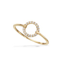 Ring cirkel cubic zir. 8 kt.
