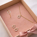 Ring cirkel cubic zir. 8 kt.