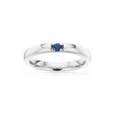 Grace Ring 14 kt. hv. 1x0,07 safir