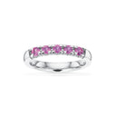 Grace Ring 14 kt. hv. 5x0,07 pink safir
