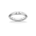 Grace Ring rustik 14 kt. hv. 1x0,09 H-W/SI