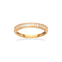 SoHo ring baguette cubic zir. sølv fg