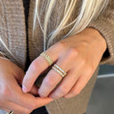 SoHo ring baguette cubic zir. sølv fg