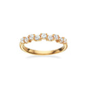 SoHo ring cubic zir. sølv forgyldt
