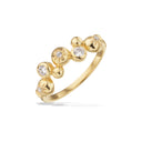 Ring kugler cubic zir. sølv fg.