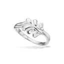 Ring blad sølv