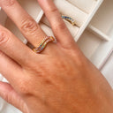 SoHo ring rainbow cubic zir. Sølv rforgyldt